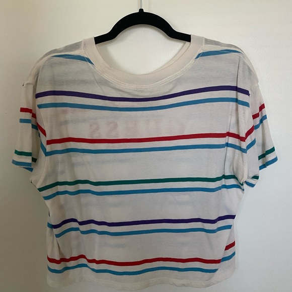 GUESS Striped Crop Tee - Picture 2 of 3